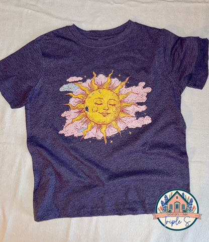 Vintage celestial sun