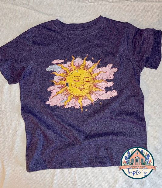 Vintage celestial sun